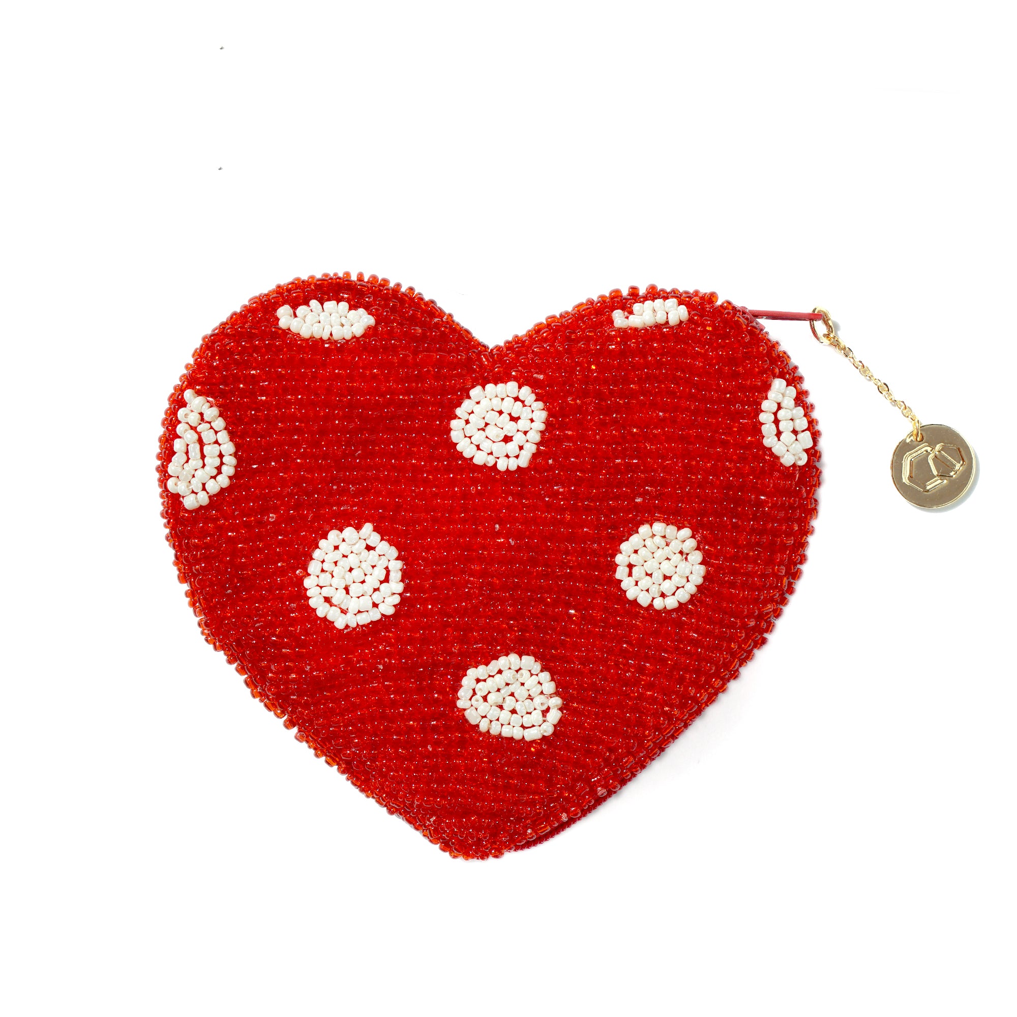 Beaded Coin Purse - Heart