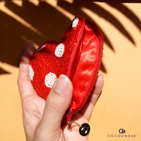 Beaded Coin Purse - Heart