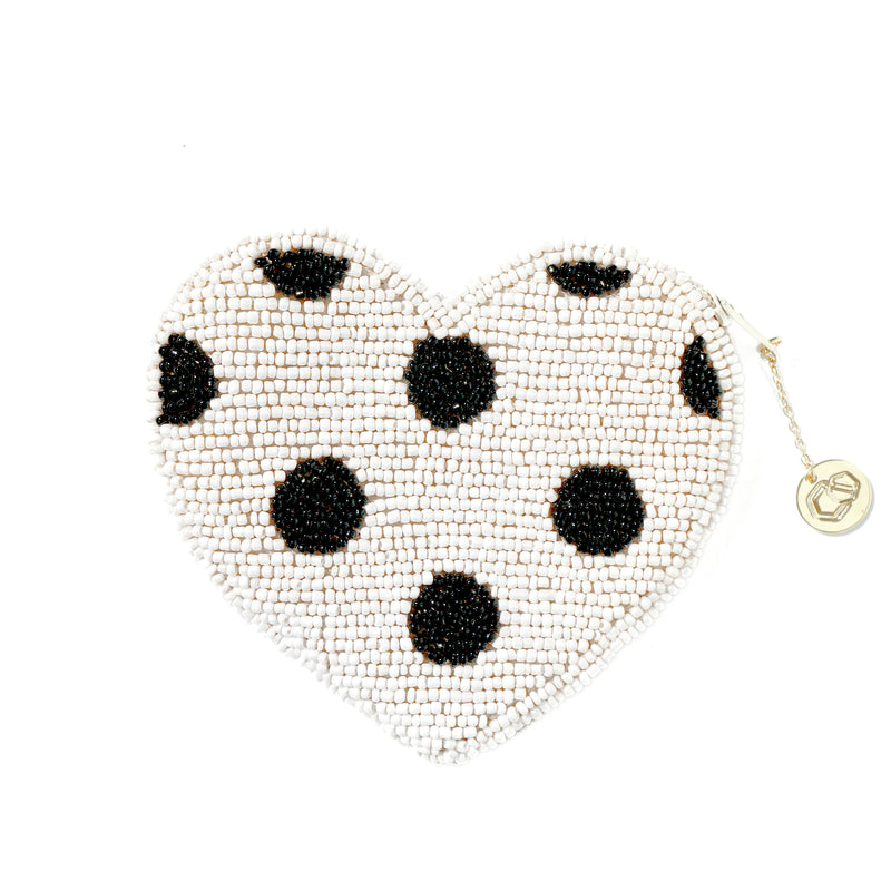 Beaded Coin Purse - Heart