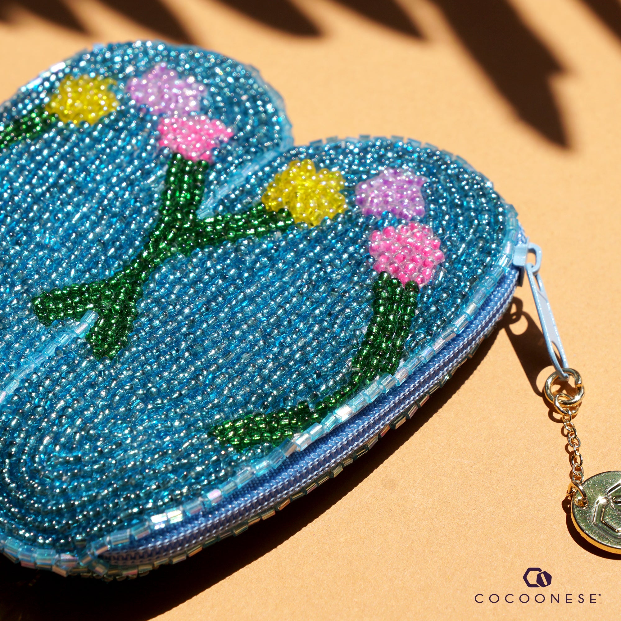 Beaded Coin Purse - Sandal