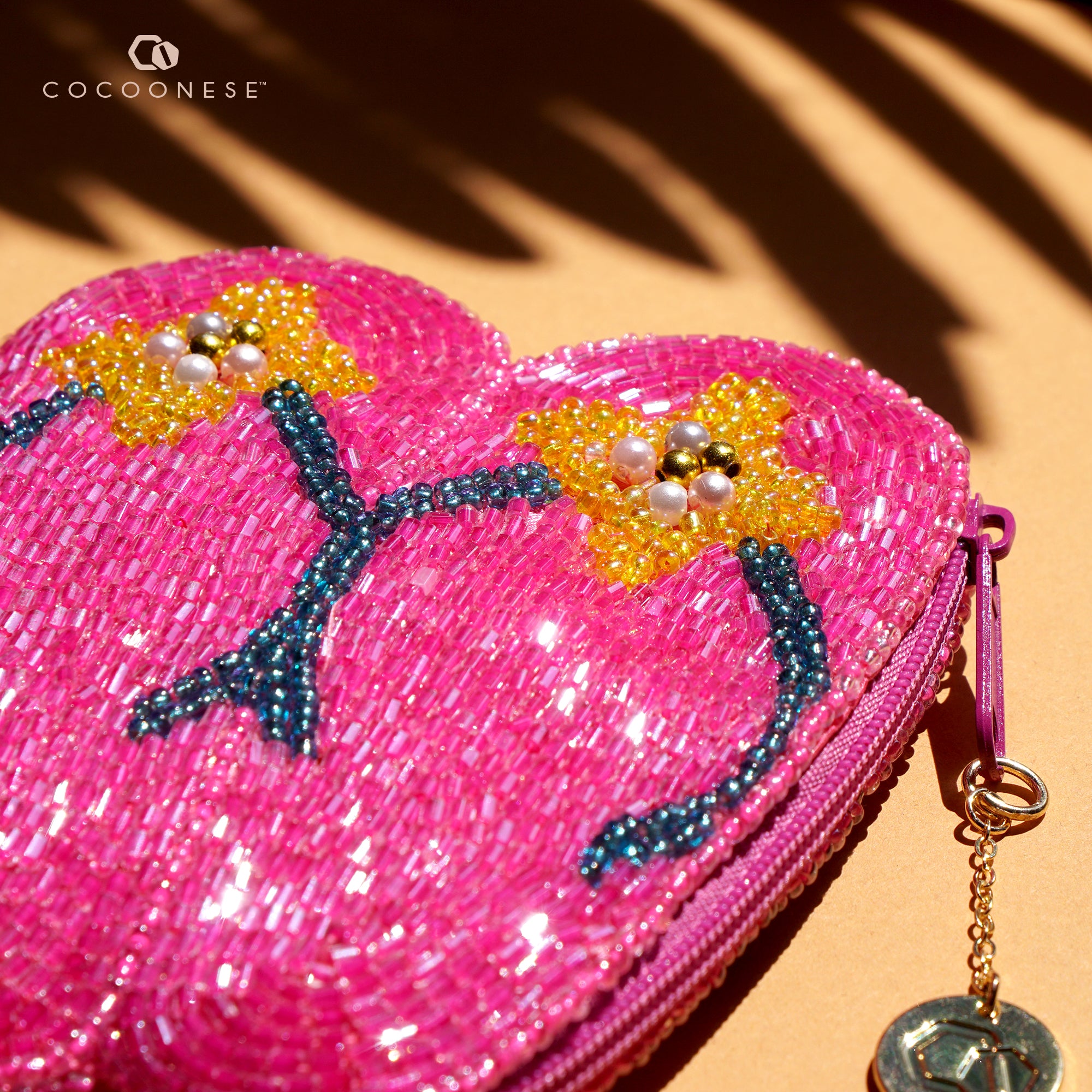 Beaded Coin Purse - Sandal