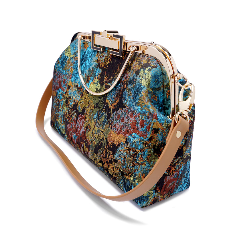 Clasp Shoulder Bag - Impressionism