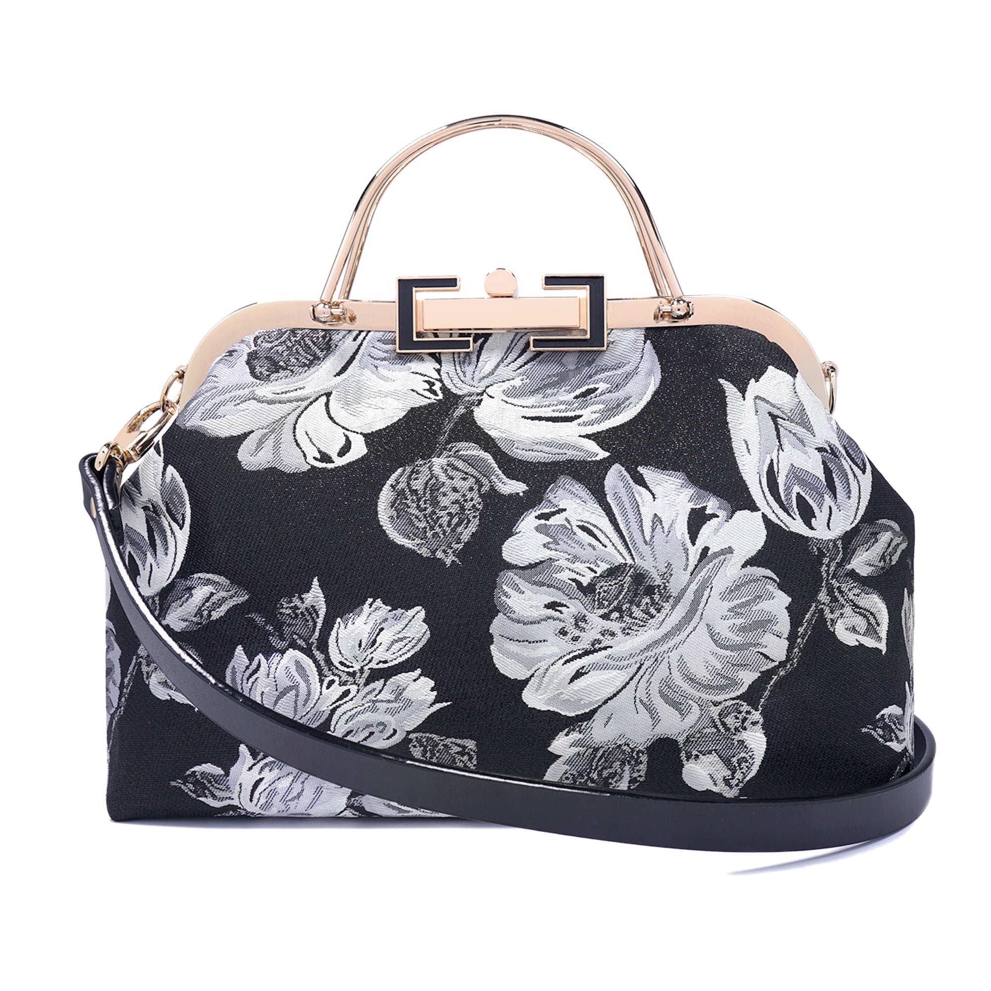 Clasp Shoulder Bag - Rose Moss