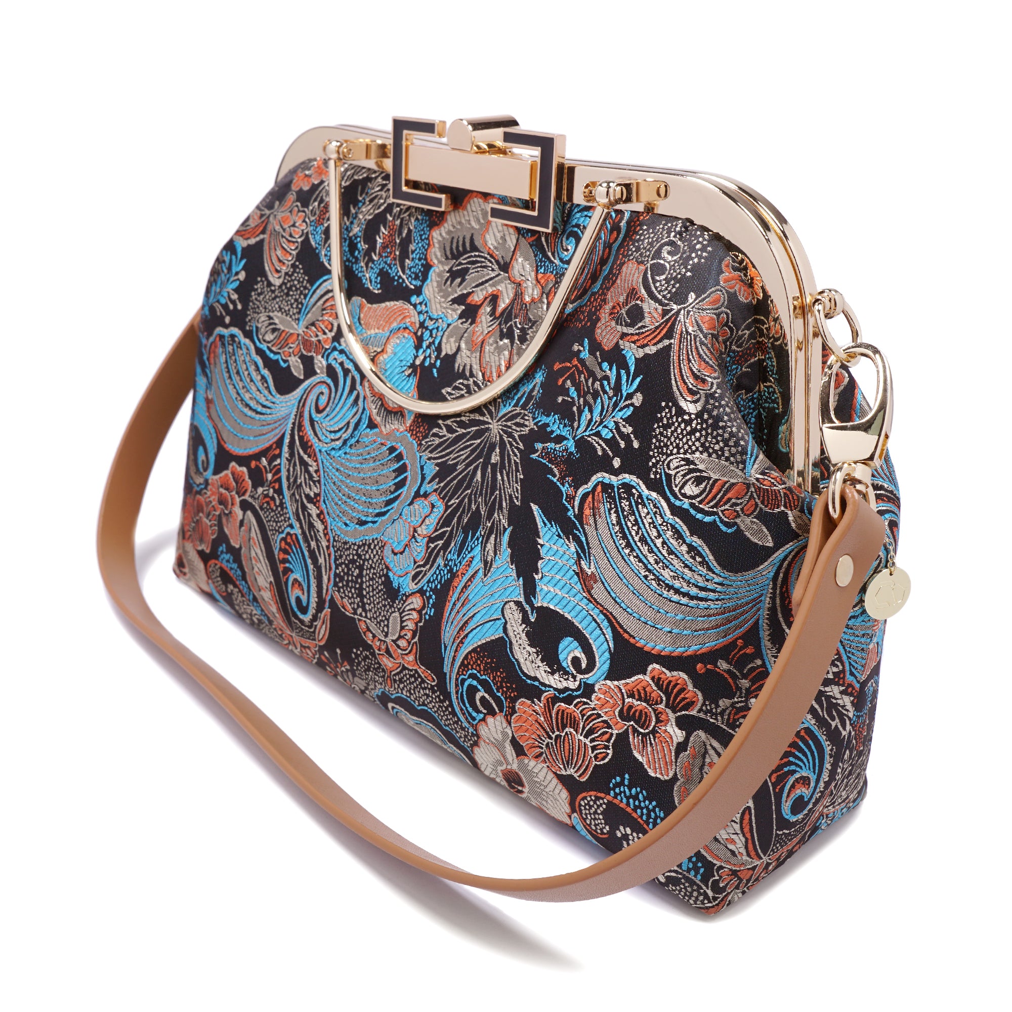 Clasp Shoulder Bag - Fluttering Butterfly