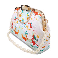 Clasp Handbag with Acrylic Chain - Breeze