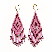 Beaded fringe earrings - Romance