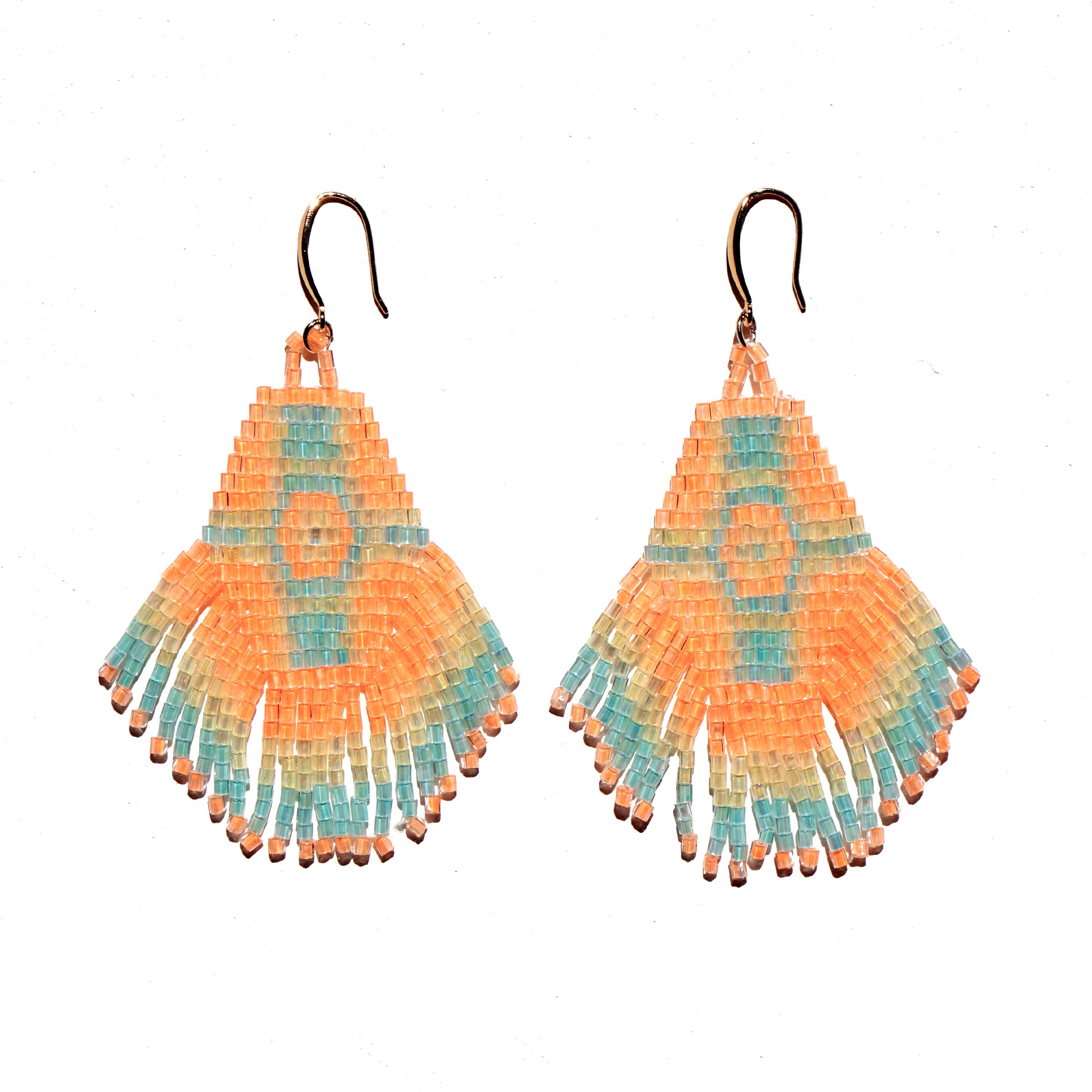 Beaded fringe earrings - Tatoo