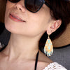 Beaded fringe earrings - Tatoo