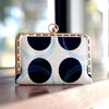 Kiss Clasp Card Holder - Dotted B&W