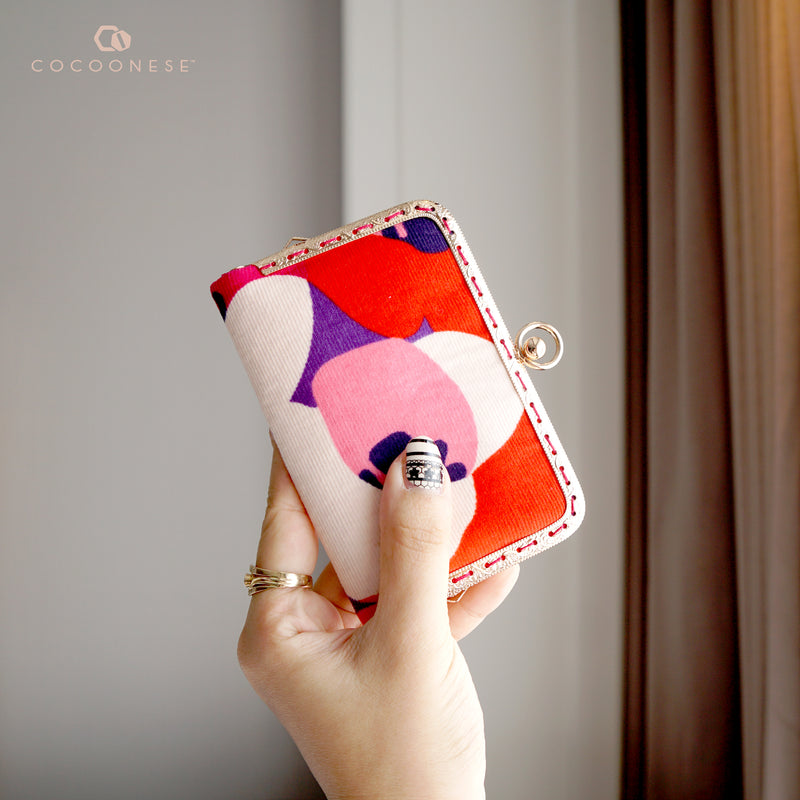 Kiss Clasp Card Holder - Camilla's Blush