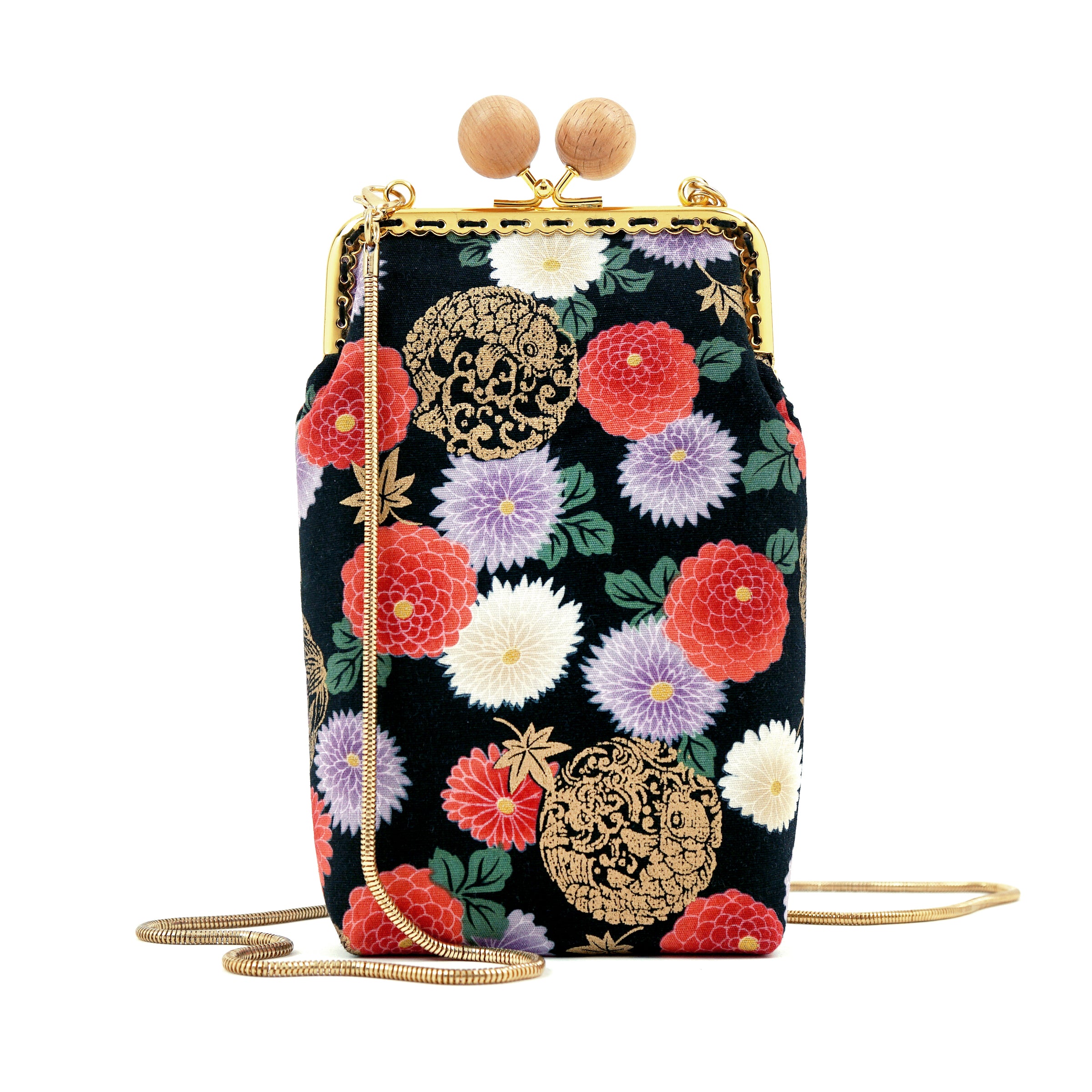 Cell Phone Purse - Goldfish & Flowers