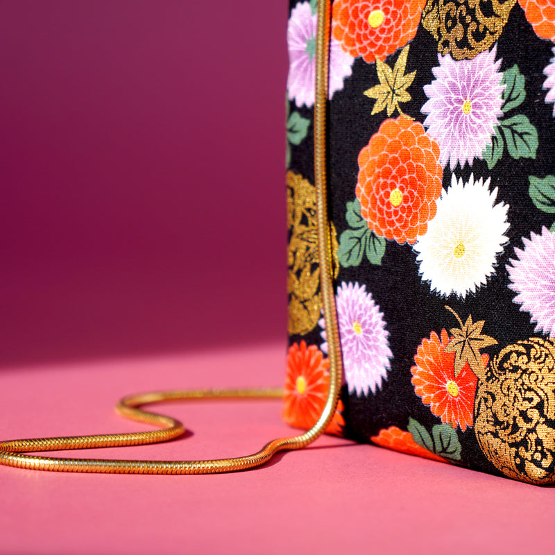 Cell Phone Purse - Goldfish & Flowers