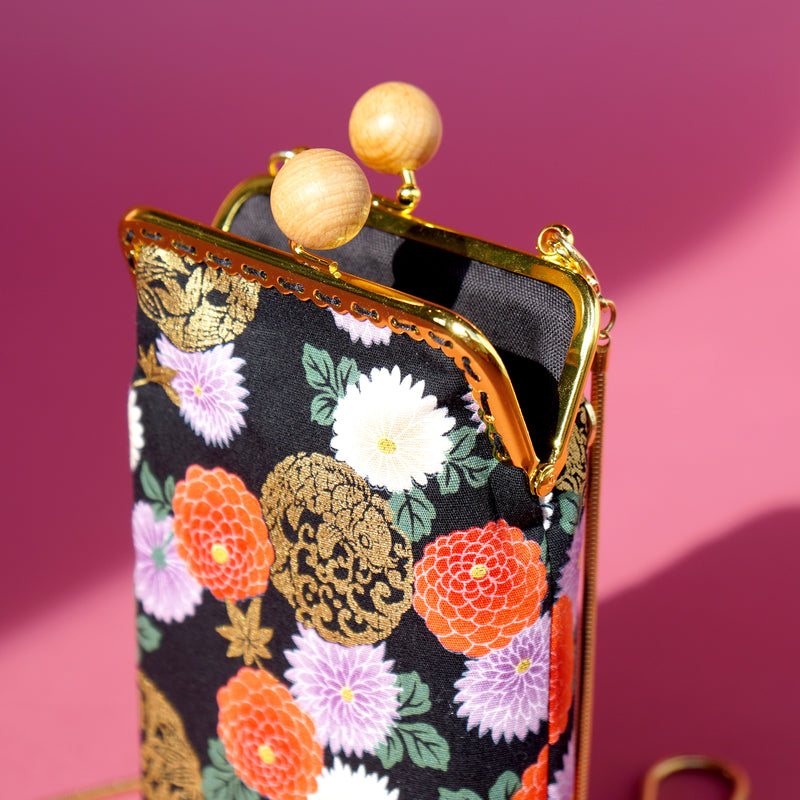 Cell Phone Purse - Goldfish & Flowers