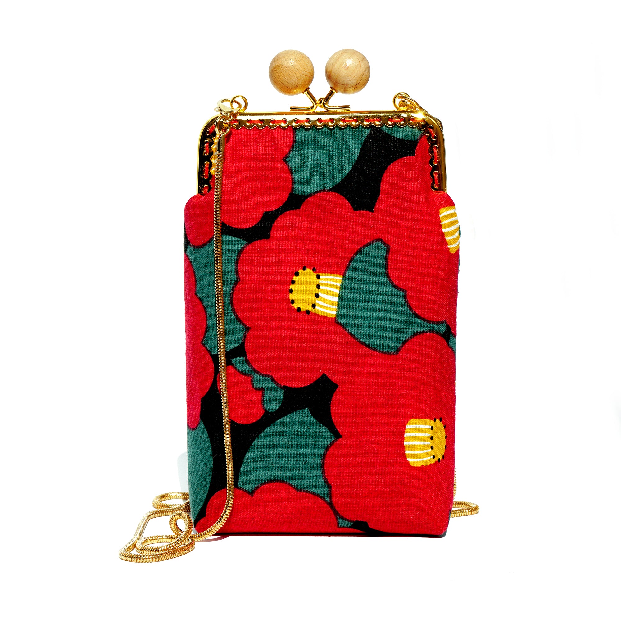 Cell Phone Purse - Camellia Japonica