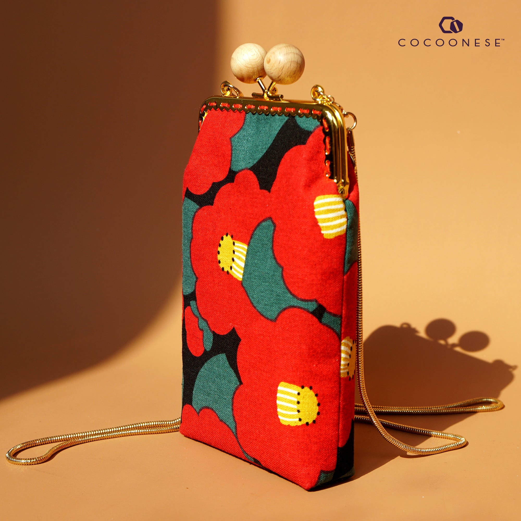 Cell Phone Purse - Camellia Japonica