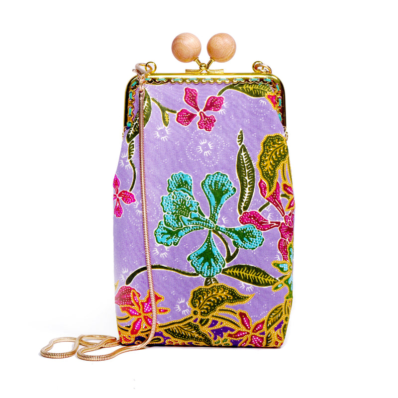 Cell Phone Purse - Orchid Garden