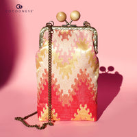 Cell Phone Purse - Songket Waltz (Pink)