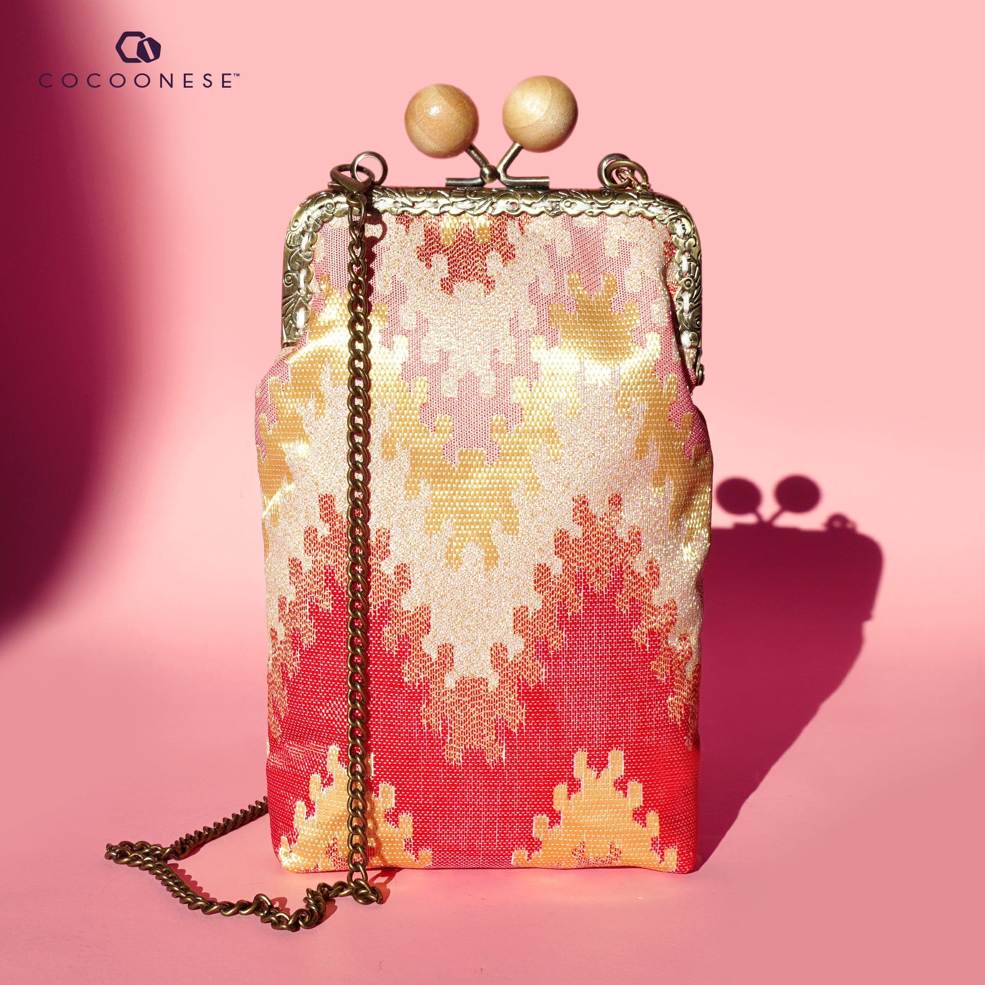 Cell Phone Purse - Songket Waltz (Pink)