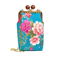 Cell Phone Purse - Peony Cluster
