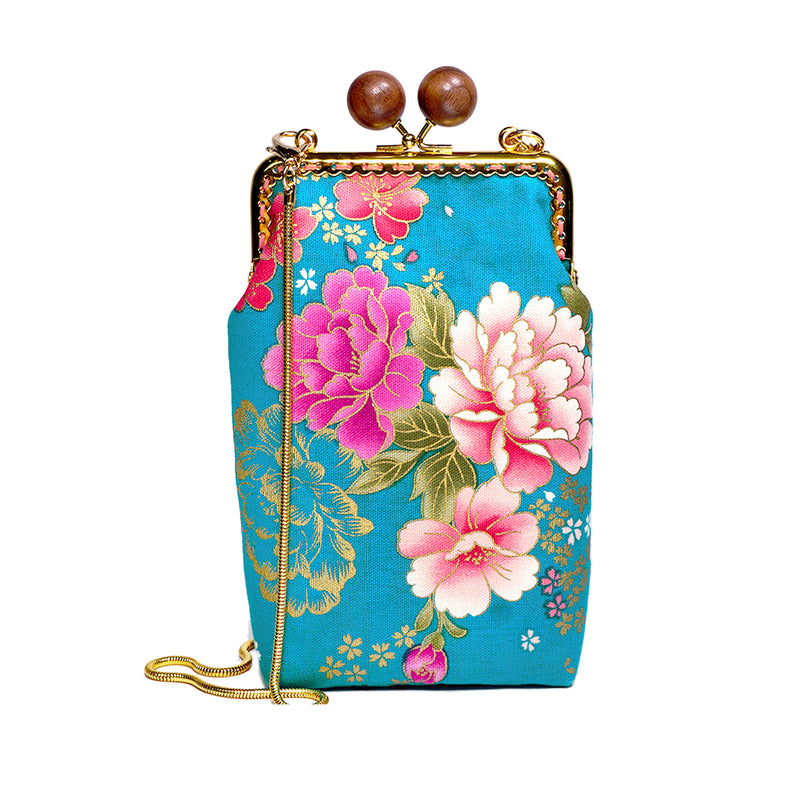 Cell Phone Purse - Peony Cluster