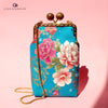 Cell Phone Purse - Peony Cluster