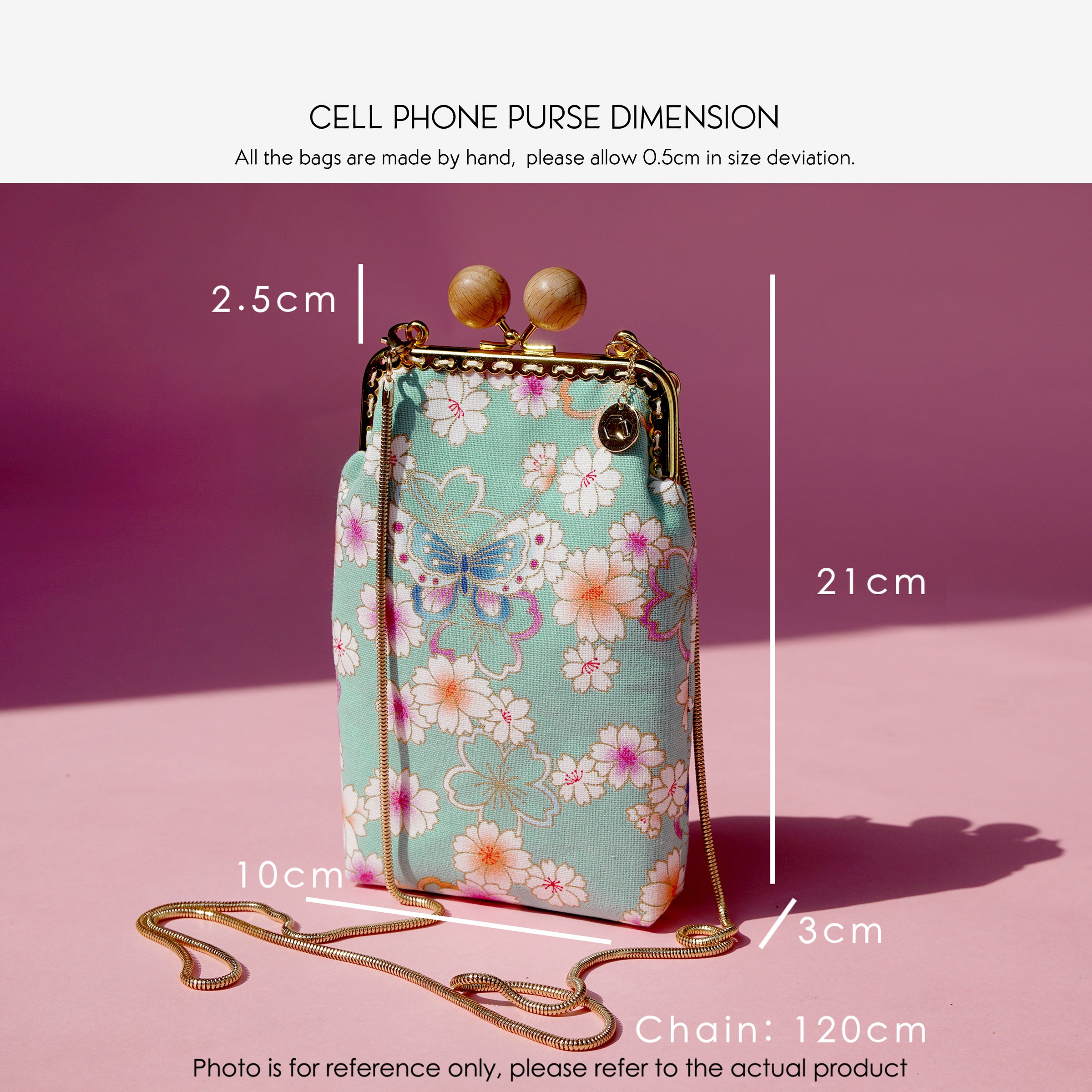Cell Phone Purse - Camellia Japonica