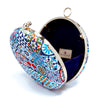 Round Hard Case Bamboo Handle Bag - Peranakan Tiles