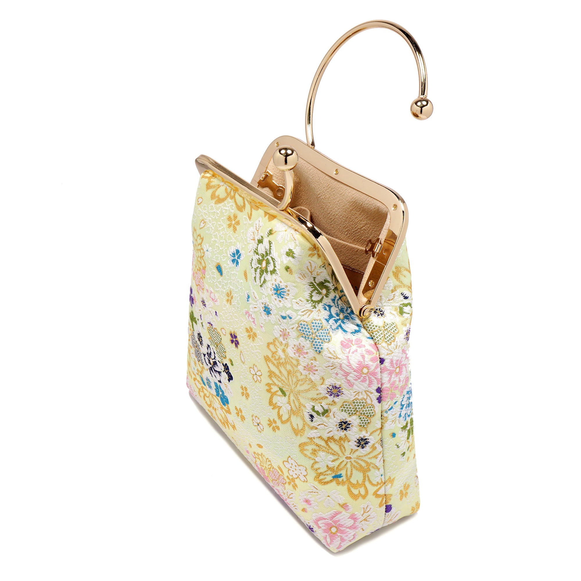 Ring Frame Clasp Bag - Hundred Flowers