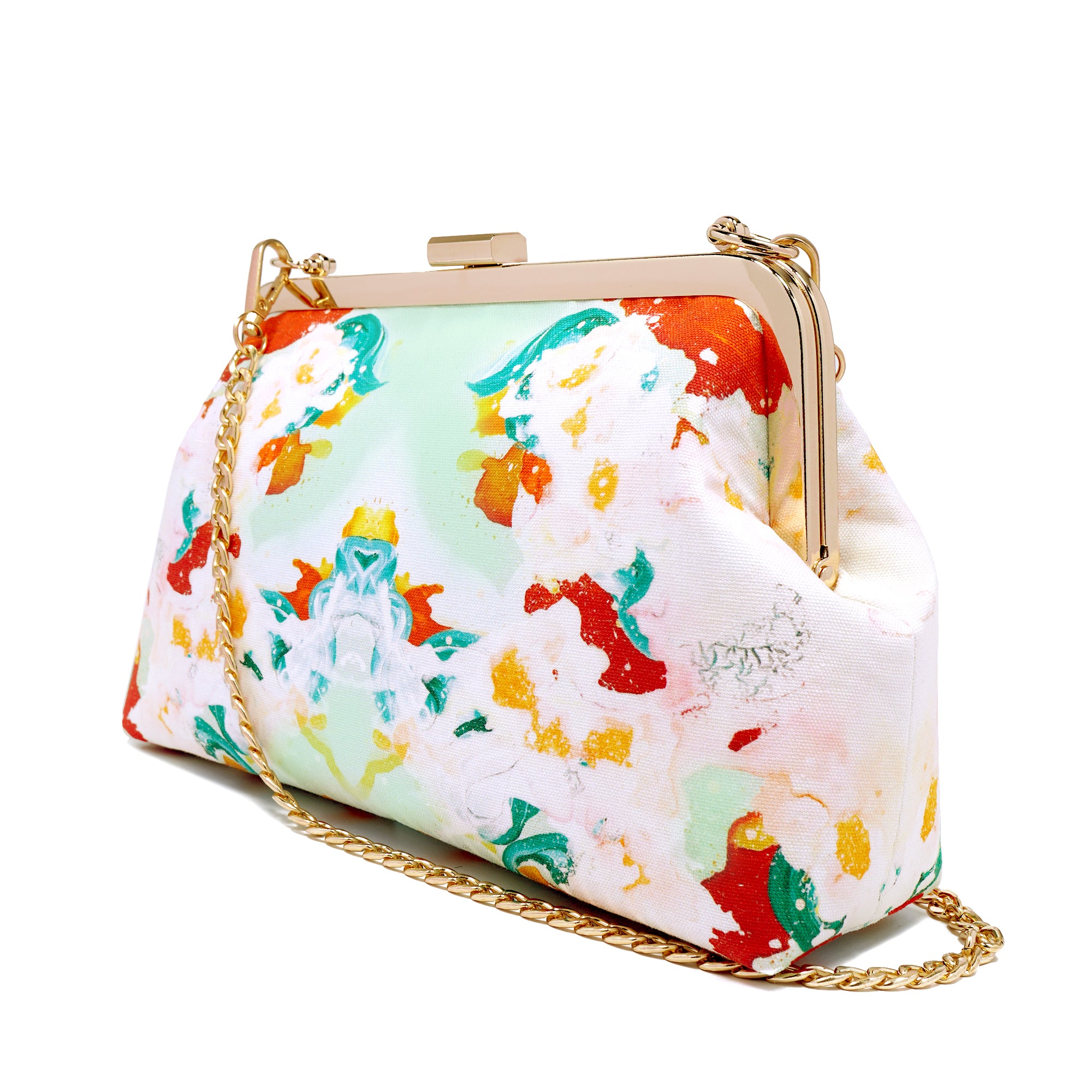 Sling Bag With Golden Frame - Breeze