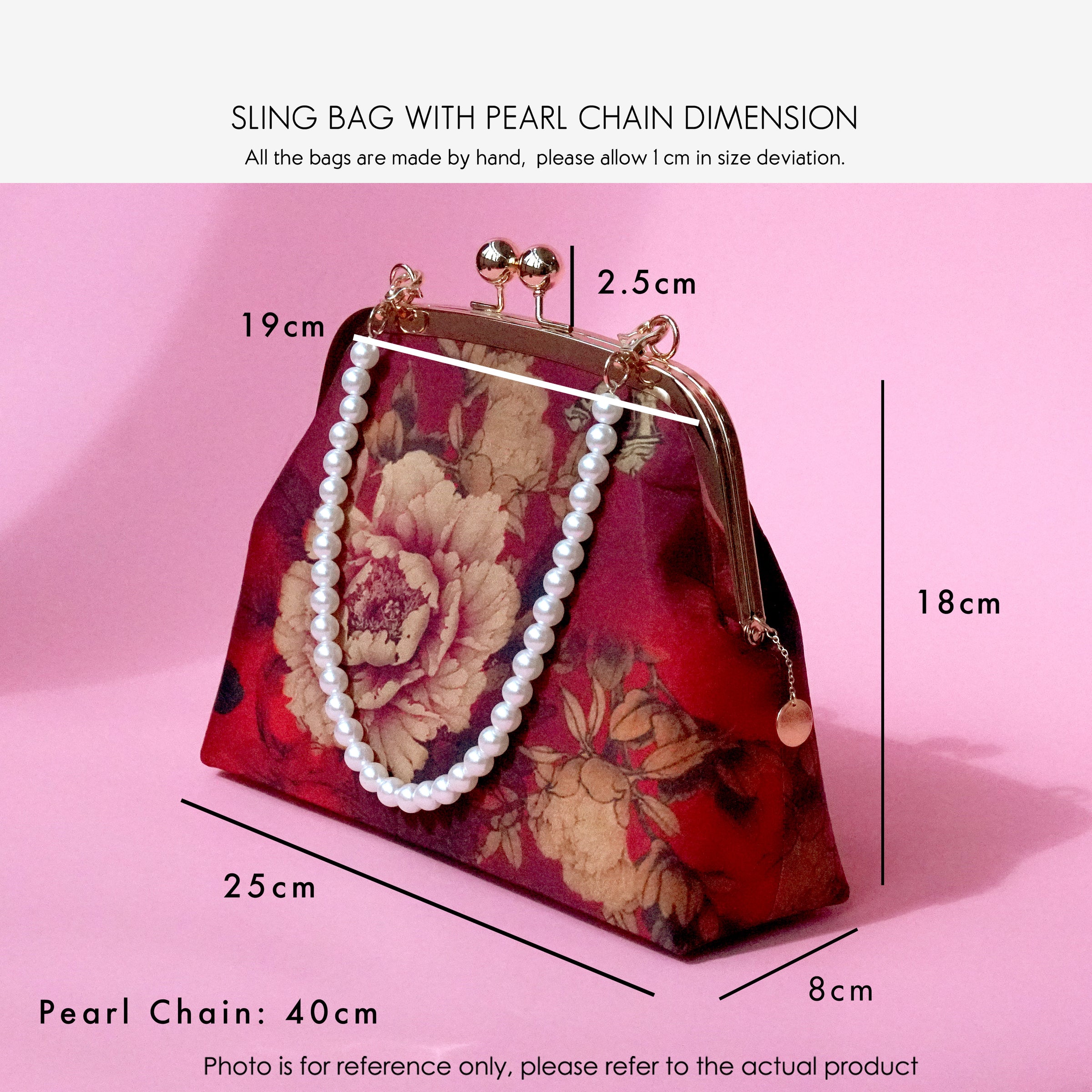 Sling Bag With Pearl Chain - Forever In Love