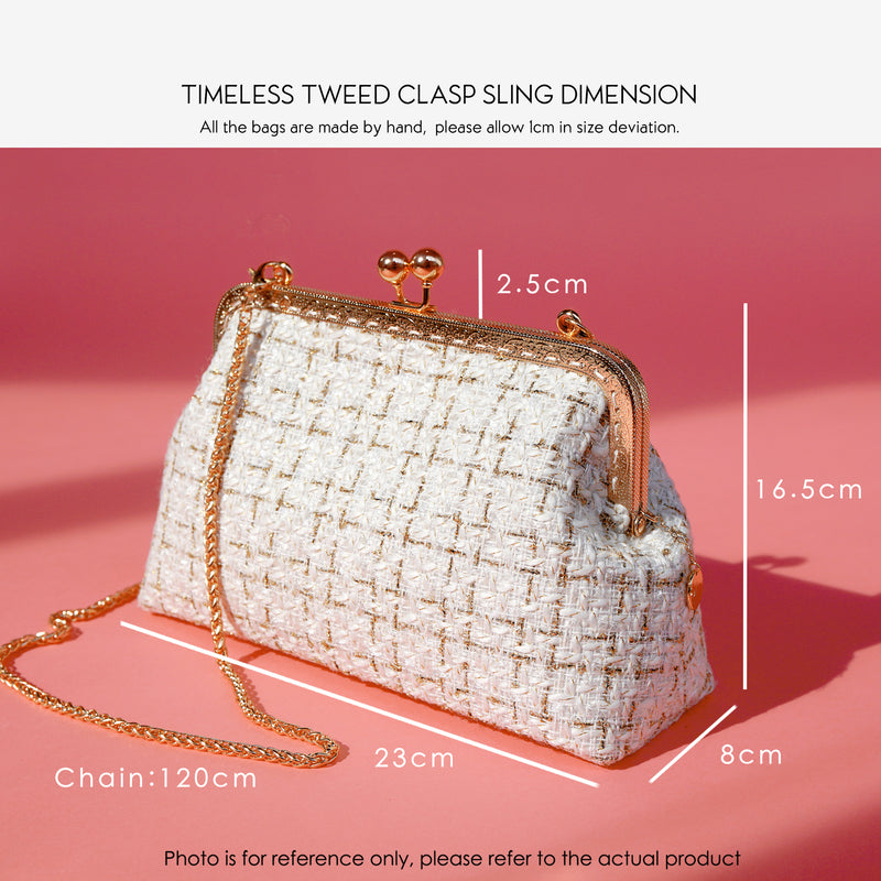 Clasp Sling - Timeless Tweed(Cream)