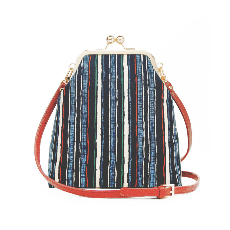 20% OFF - Trapezoid Crossbody Bag - Abstract Lines