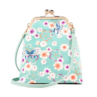 Trapezoid Crossbody Bag - Butterfly