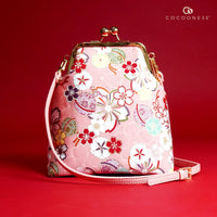 Trapezoid Crossbody Bag - Sakura Forest